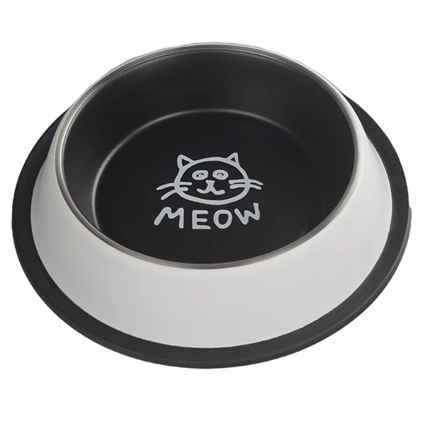 Oripet Kedi Desenli Ç. Mama Kabı-24 Oz-17cm ürün görseli 1