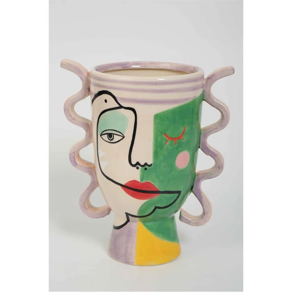 Vitale Seramik Picasso Vazo 20.8*13*23.8 cm AK.KD0083 ürün görseli 1