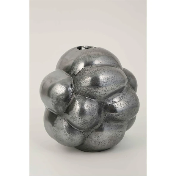 Vitale Silver Baloncuk Vazo 21*21*22 cm AK.KV0411 ürün görseli 1