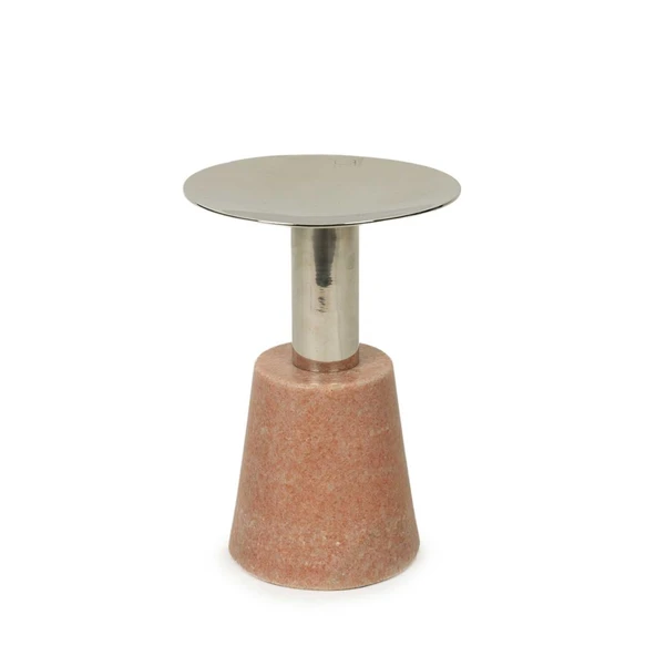 Vitale Mermer Ayaklı Metal Mumluk 7*15 cm AK.JA0262 ürün görseli 1