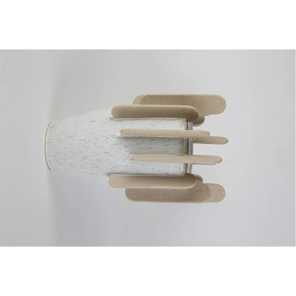 Vitale Seramik Beyaz Işın Vazo 24*24*40 cm AK.KD0039 ürün görseli 1