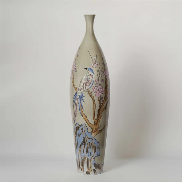 Vitale Porselen Bahar Dalı Vazo 25*108 cm AK.JY0002 ürün görseli 1