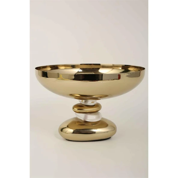 Vitale Volkan Gold Kase 23*23*9 cm MTFK.0188 ürün görseli 1