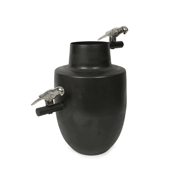 Vitale Metal İki Kuşlu Vazo 20*28 cm AK.JA0268 ürün görseli 1