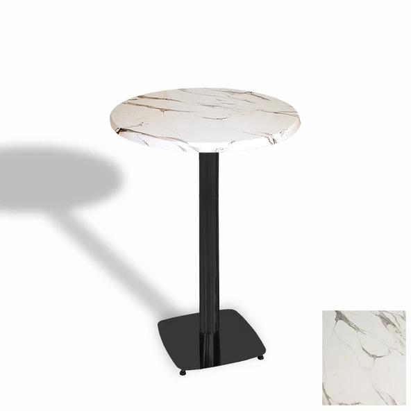 Bistro Masa Tokyo ESB - (Werzalit, Wermodin ve Allzalit Tabla 60 cm çap) - Afyon Mermer ürün görseli 1