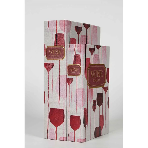 Vitale Wine Kitap Kutu 30*21*7 cm AK.JI0051 ürün görseli 1