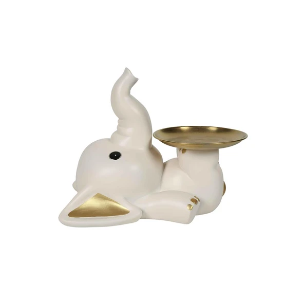 Vitale Polyester Bej Tepsili Fil 22cm AK.KZ0042 ürün görseli 1