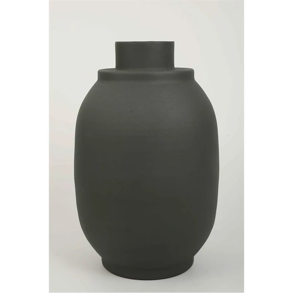 Vitale Speed Gri Oval Vazo 30*30*46 cm AK.KV0384 ürün görseli 1