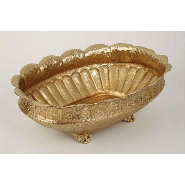 Vitale Gold Etnik Dekoratif Kase 31*40*15 cm AK.KV0325 ürün görseli 1