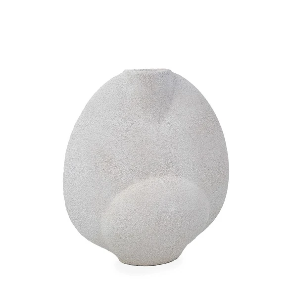 Vitale Seramik Beyaz Yumurta Vazo 31*14*34 cm AK.KD0056 ürün görseli 1