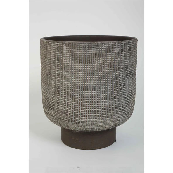 Vitale Lidya Füme Saksı 27.5*27.5*30.5 cm AK.KK0020 ürün görseli 1