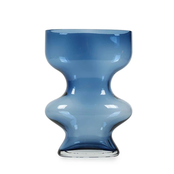 Vitale Bologna Mavi İnce Belli Vazo 20*10*27.5 cm AK.KI0003 ürün görseli 1
