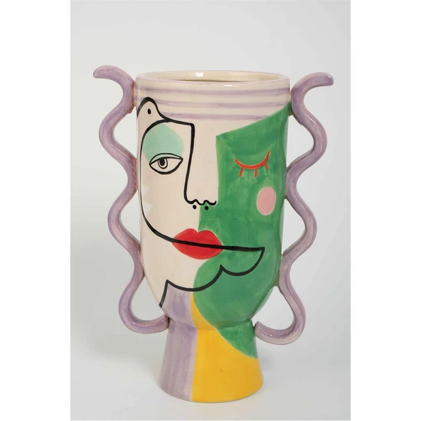 Vitale Seramik Picasso Vazo 22.5*14*31 cm AK.KD0084 ürün görseli 1