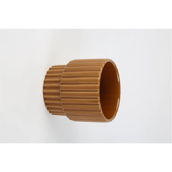 Vitale Seramik Kahve Saksı 12*12*12 cm AK.LB0024 ürün görseli 1