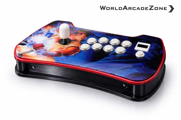 Profesyonel Arcade Stick - Orijinal Qanba Kol + A Kalite Qanba  Tuş - Plexi Kasa ( 45x20x7CM ) ürün görseli 1