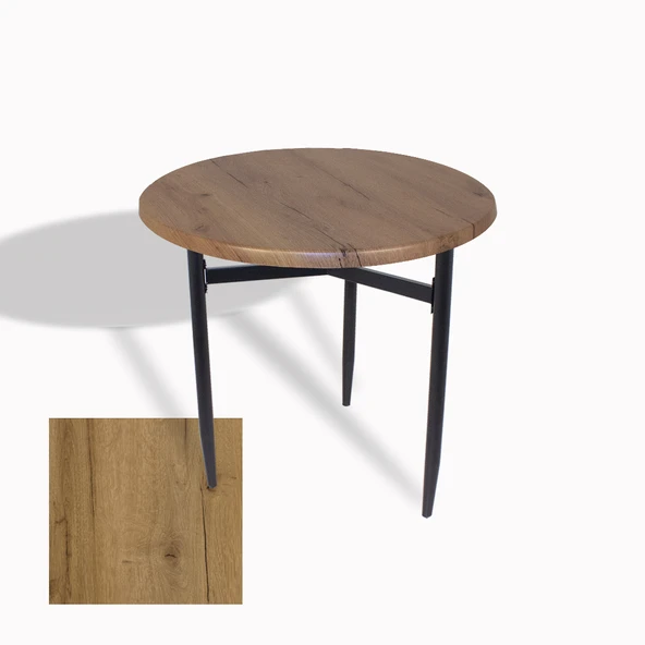 Venedik Masa Yuvarlak Çap 70 ESB (Werzalit, Wermodin veya Allzalit Tabla) - Canyon Palace Oak ürün görseli 1
