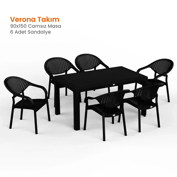 Verona 90x150 Masa Takımı ürün görseli 1