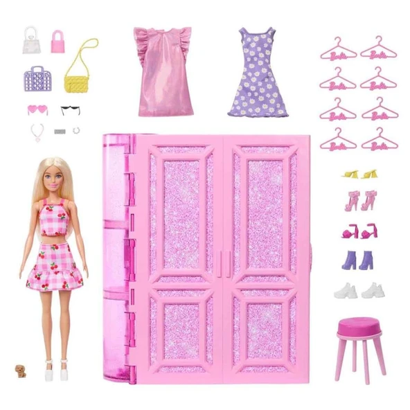 Mattel Barbie'nin Rüya Gardrobu ve Bebek HXD58 ürün görseli 1