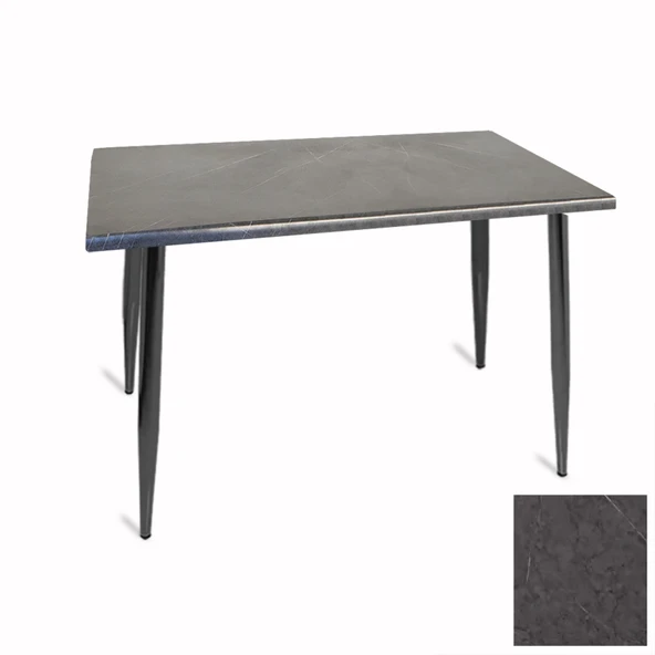 Manolya Mutfak Masası 80x120 ESB (Werzalit, Wermodin ve Allzalit Tabla) - Grey Marble ürün görseli 1