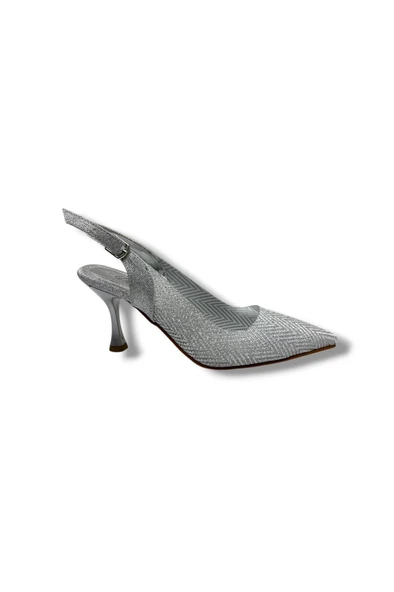 Desire 616-26 Siimli Saten İnce Topuk Kadın Stiletto (8cm) ürün görseli 1