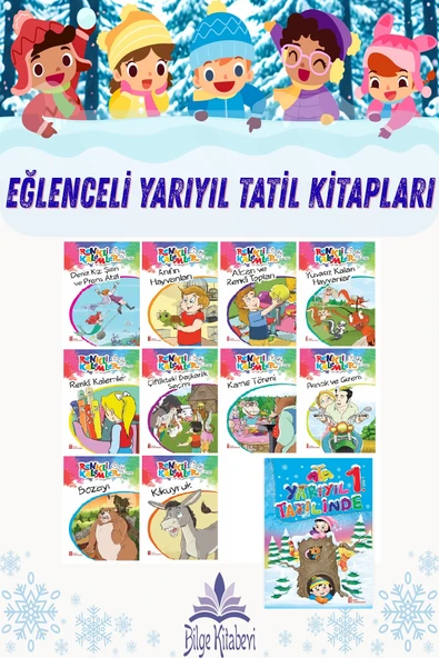 1.Sınıf Ata Yarıyıl Tatilinde + Renkli Kalemler Öykü Dizisi ürün görseli 1