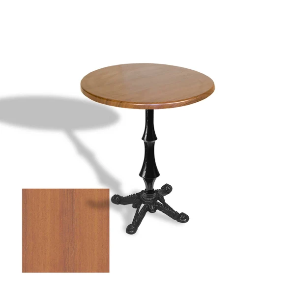 Çipa 1012 Döküm Ayak Yuvarlak Masa Çap 60cm - (Werzalit, Wermodin ve Allzalit Tabla) - Koyu Ahşap ürün görseli 1
