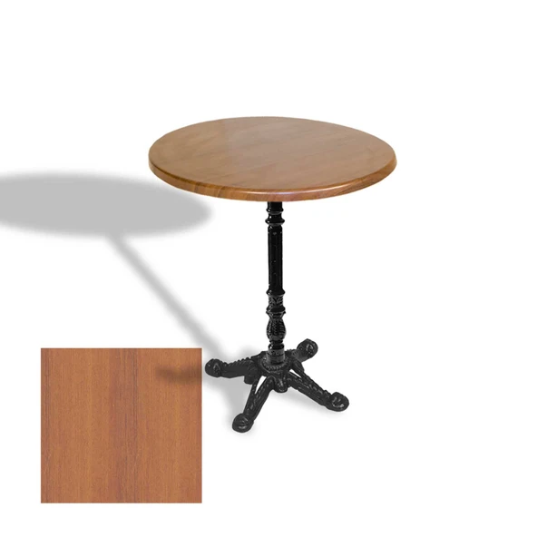 Çipa 1004 Döküm Ayak Yuvarlak Masa Çap 60cm - (Werzalit, Wermodin ve Allzalit Tabla) - Koyu Ahşap ürün görseli 1