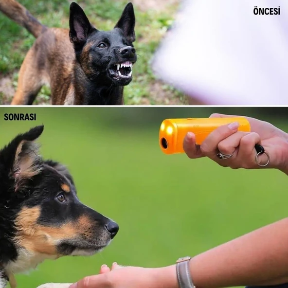 OLLEVRA Köpeksavar Ultrasonik Köpek Kovucu Köpek Kornası Eğitim Cihazı ürün görseli 1