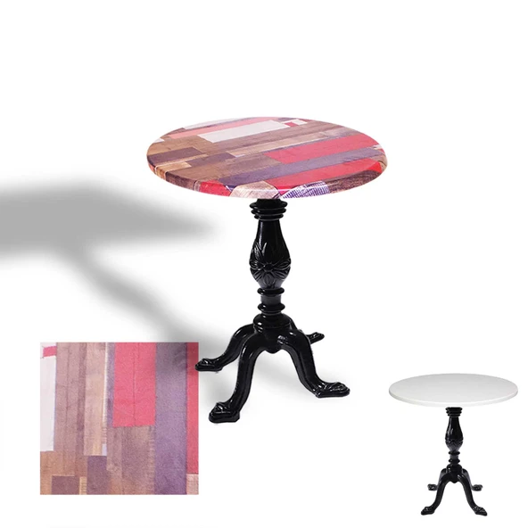Çipa 1001 Döküm Ayak Yuvarlak Masa Çap 90cm - (Werzalit, Wermodin ve Allzalit Tabla) - Redwood ürün görseli 1