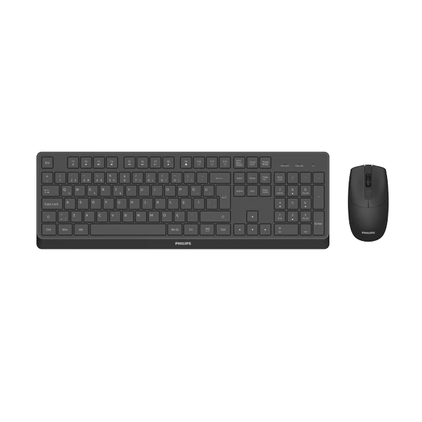 Philips SPT6368 Kablosuz Türkçe Q Klavye & Mouse Set Siyah ürün görseli 1