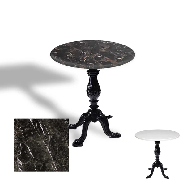 Çipa 1001 Döküm Ayak Yuvarlak Masa Çap 90cm - (Werzalit, Wermodin ve Allzalit Tabla) - Teramo ürün görseli 1