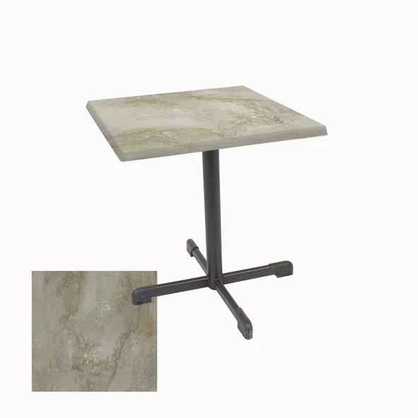Halley Kare Masa 80x80 cm - (Werzalit, Wermodin ve Allzalit Tabla) - Irony ürün görseli 1