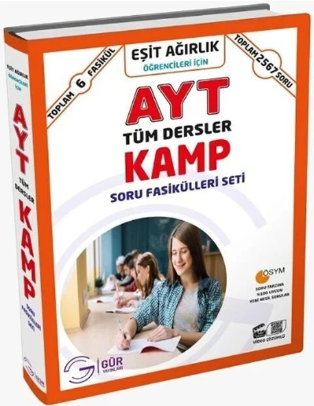 AYT Eşit Ağırlık Soru Fasikülleri Kamp Seti Gür Yayınları ürün görseli 1