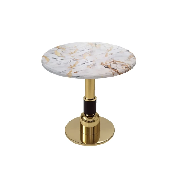 Gold Yuvarlak Masa  Çap 80cm - (Werzalit, Wermodin ve Allzalit Tabla) - Gold ürün görseli 1