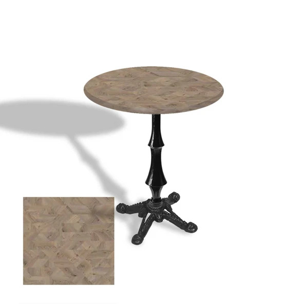 Çipa 1012 Döküm Ayak Yuvarlak Masa Çap 70cm - (Werzalit, Wermodin ve Allzalit Tabla) - Edgy Wood ürün görseli 1