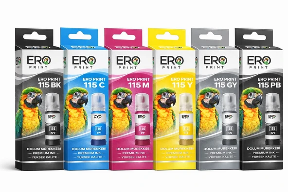 EPSON 115 MUADİL MÜREKKEP 6 RENK SET ürün görseli 1