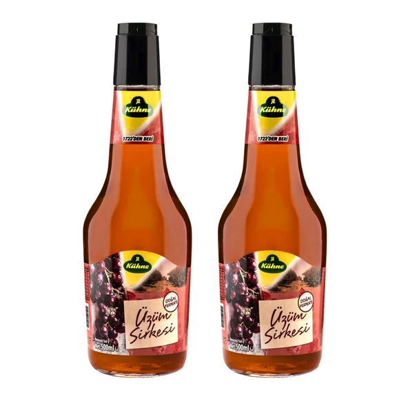 Kühne Üzüm Sirkesi 500 ml Cam x 2 Adet ürün görseli 1