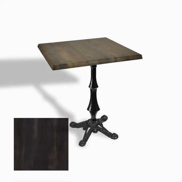 Çipa 1012 Döküm Ayak Kare Masa 80X80 cm - (Werzalit, Wermodin ve Allzalit Tabla) - Rocked ürün görseli 1