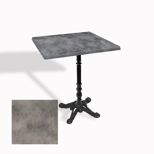 Çipa 1004 Döküm Ayak Kare Masa 80X80 cm - (Werzalit, Wermodin ve Allzalit Tabla) - Copperfield ürün görseli 1