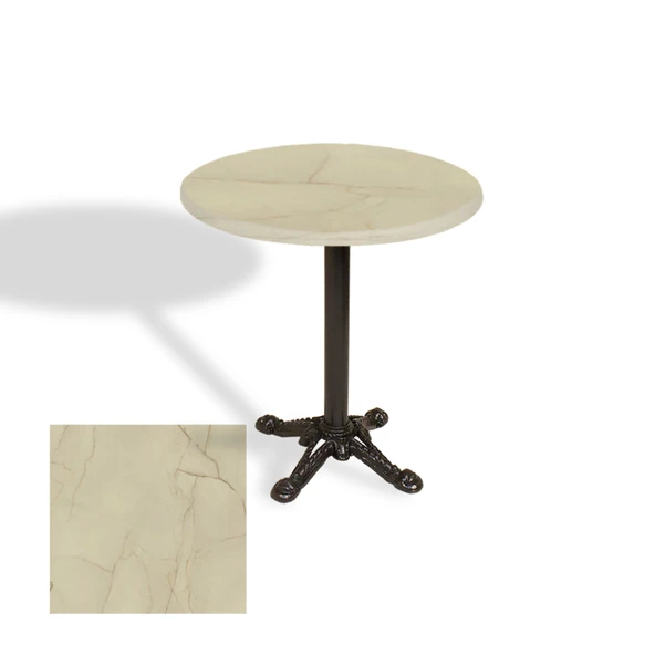 Çipa Döküm Ayak Yuvarlak Masa Çap 90cm - (Werzalit, Wermodin ve Allzalit Tabla) - Golden Marble ürün görseli 1