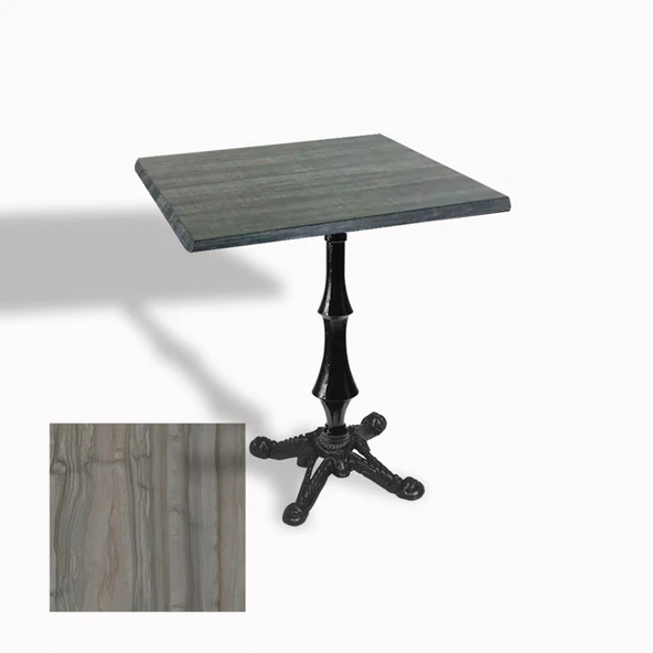 Çipa 1012 Döküm Ayak Kare Masa 70X70 cm - (Werzalit, Wermodin ve Allzalit Tabla) - Magma ürün görseli 1