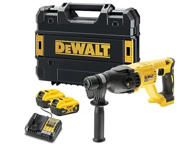 Dewalt DCH133P2 18V 5.0 Ah Çift Akülü Pnömatik Kırıcı Delici Matkap ürün görseli 1