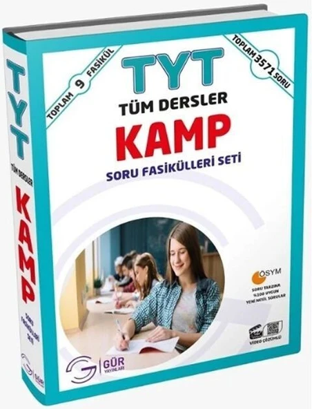 TYT Tüm Dersler Soru Fasikülleri Kamp Seti Gür Yayınları ürün görseli 1