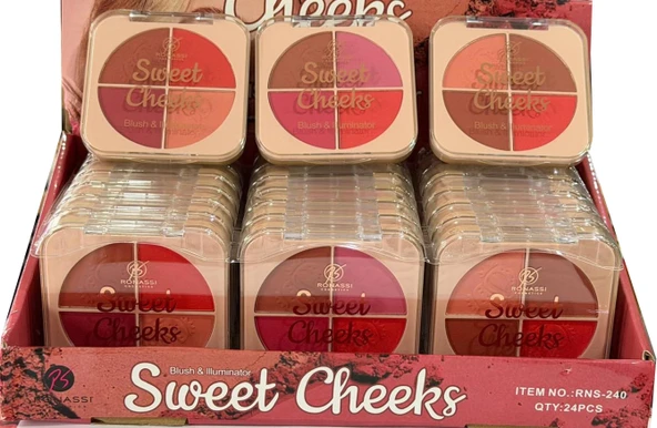 Ronassi Sweet Cheeks 4 lü Allık 02 - Blush - Resim 2