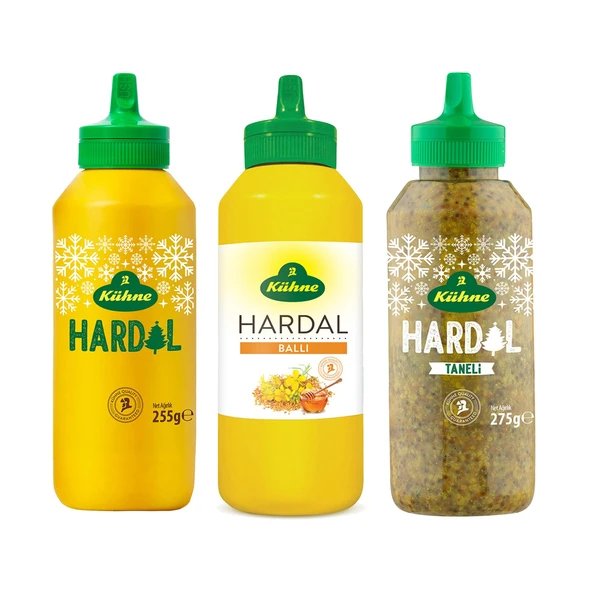 Kühne Hardal Seti 3 lü / Normal / Ballı / Taneli ürün görseli 1