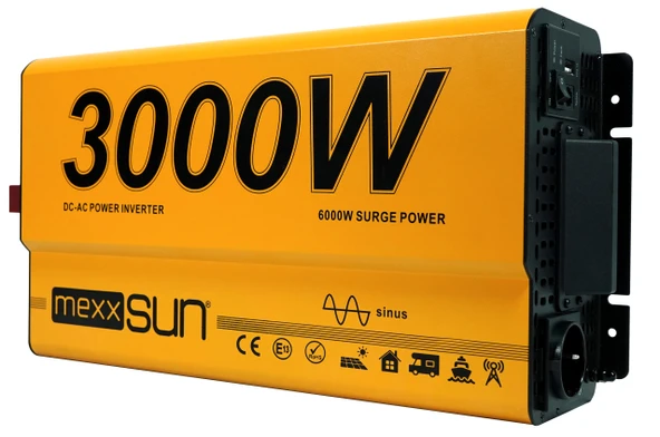 Mexxsun 12V 3000W Tam Sinüs Inverter - Resim 2