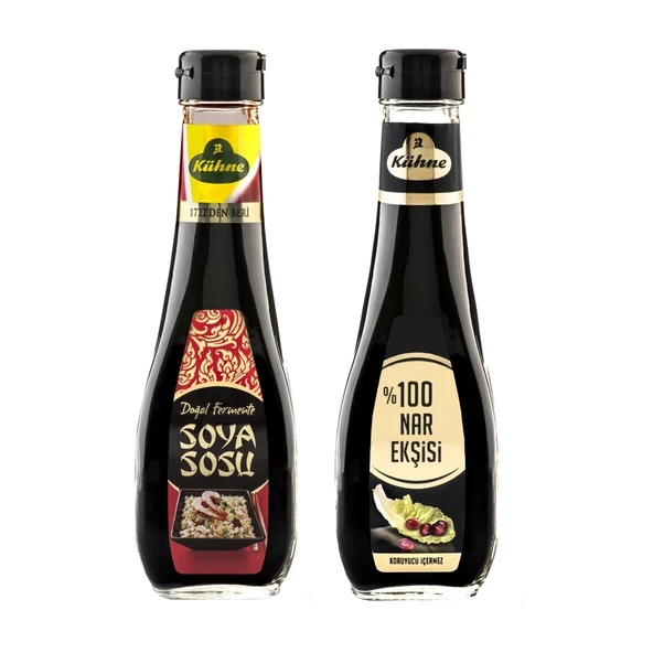 Kühne %100 Nar Ekşisi ve Soya Sosu 250 ml Cam 2 li Set ürün görseli 1