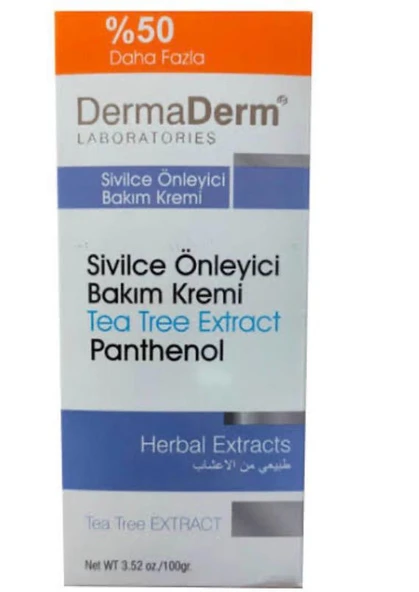 DermaDerm Sivilce Önleyici Krem 100 Gr ürün görseli 1