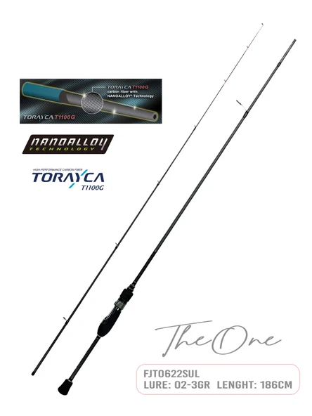 Fujin Fujin TheOne 186cm 02-3gr LRF Kamışı 622SUL ürün görseli 1