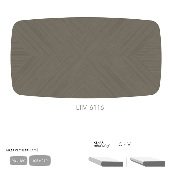 CDF Masa Tablası 105X210 - DCLTM6116 ürün görseli 1